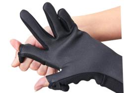 Jackson Anglers Gloves Black/White L  