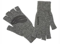 Manusi Simms Wool Half Finger Glove Steel