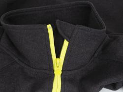 Matrix Minimal Black Marl Zip Sweater