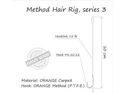 Orange Series 3 Method Hair Rigs