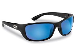 Flying Fisherman Cay Sal Matte Black Smoke-Blue Sunglasses