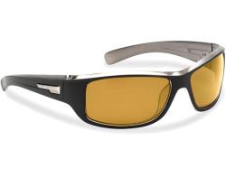 Flying Fisherman Helm Black Crystal Gunmetal Yellow Amber Sunglasses