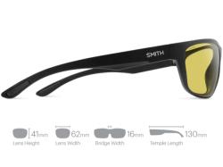 Ochelari Smith Optics Redding Matte Black Polar Low Light Yellow