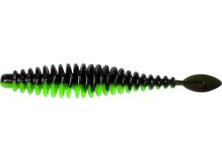 Quantum Magic Trout T-Worm P-Tail 6.5cm Neon Green Black Cheese