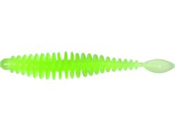 Quantum Magic Trout T-Worm P-Tail 6.5cm Neon Green Cheese