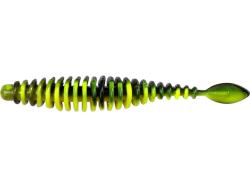 Quantum Magic Trout T-Worm P-Tail 6.5cm Neon Yellow Black Cheese