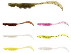 Reins Curly Shad 8.9cm Pepper Chartreuse 419