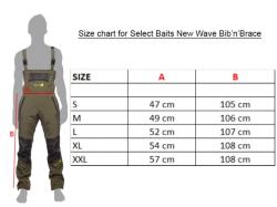 Salopeta Select Baits New Wave Softshell Fleece Insulated Green/Black Bib'n'Brace