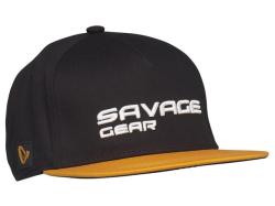 Sapca Savage Gear Flat Peak 3D Logo Black Ink