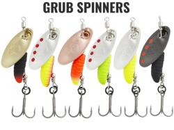 Savage Gear Grub Spinners #1 3.8g Silver Red Lime