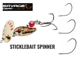 Savage Gear Sticklebait Spinner #1 4.5g Dirty Silver Red