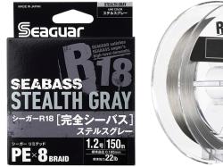 Seaguar R18 Kanzen Seabass X8 Braid 150m Stealth Gray