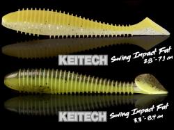 Keitech Swing Impact FAT Chartreuse Ice Shad CT28
