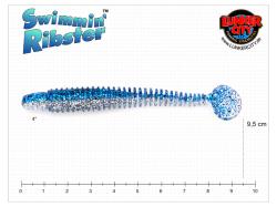 Lunker City Swimming Ribster 10cm Silver Flash 216