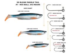 Shad Savage Gear Bleak Paddle Tail 10cm Firetiger