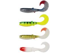 Shad Savage Gear LB Cannibal Curl Tail 12.5cm Red Head
