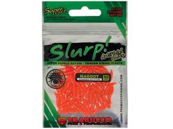Trabucco Slurp Bait Maggot 3cm Orange Glitter