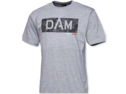 DAM T-Shirt Grey Melange Logo