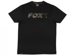 Tricou Fox Black Camo Chest Print T-Shirt