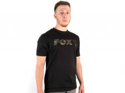 Tricou Fox Black Camo Chest Print T-Shirt