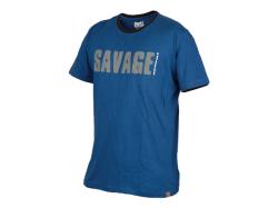 Tricou Savage Gear Simply Savage Blue