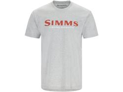 Tricou Simms Logo T-Shirt Grey Heather Crimson