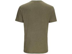 Tricou Simms Stacked Logo Bass T-Shirt Military Heather