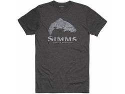 Tricou Simms Wood Trout Fill T-Shirt Charcoal Heather