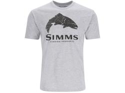 Tricou Simms Wood Trout Fill T-Shirt Grey Heather