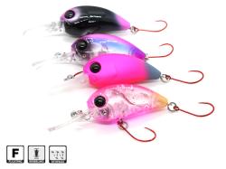 Vobler Damiki Disco Deep Trout-38 3.8cm 4.5g 412T Ghost Clear Brown F