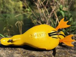 Vobler Westin Danny the Duck Hollow Body 9cm 18g Yellow Duckling F