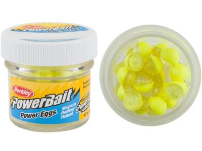 Berkley PowerBait Power Clear Eggs Floating Clear Silver Fl Yellow