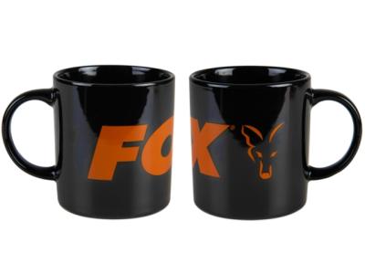 Cana Fox Collection Mug Black and Orange