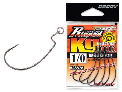 Decoy Worm 417 KG Ringed Offset Hooks