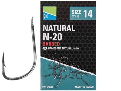 Carlige Preston Natural N-20 Hooks