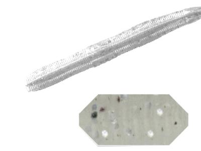 Colmic Grub X50 Tail 12.7cm Clear White Silver Flk