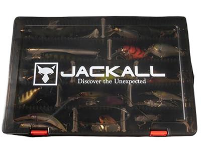Jackall 2800D Tackle Box Medium Clear Black