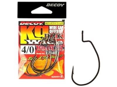 Carlige Decoy Worm 25 Wide Gap Offset Hook