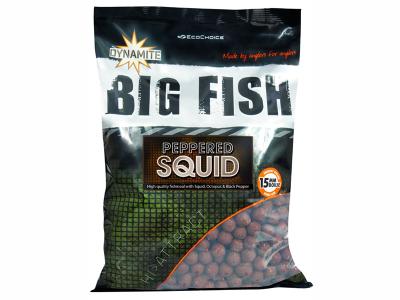 Dynamite Big Fish Boilies Peppered Squid 1kg