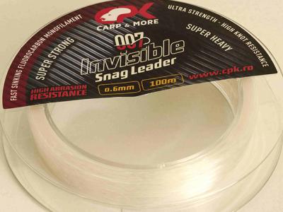 Fir fluorocarbon CPK Invisible Snag Leader 100m Transparent