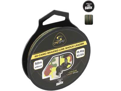 Carp Spirit 4D Shock Leader 50m Camo