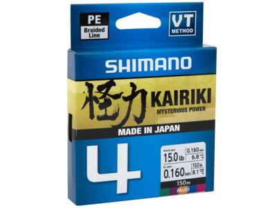 Fir Shimano Kairiki SX4 PE Braided Line 150m Multicolor