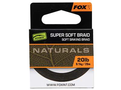 Fox Edges Naturals Soft Braid Hooklength 20m