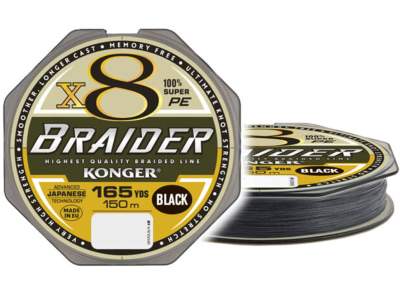 Konger Braider X8 Black 150m