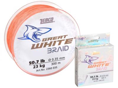 Zebco Great White Braid 300m Orange