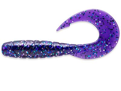 FishUp Mighty Grub 10cm #060 Dark Violet Peacock & Silver