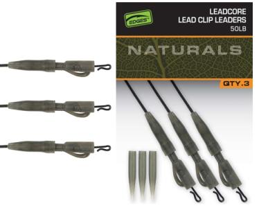 Fox Edges Naturals Leadcore Power Grip Lead Clip Leaders