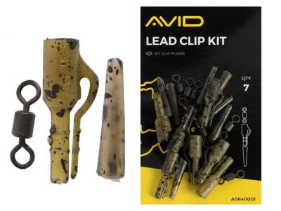 Kit plumb pierdut Avid Carp Lead Clip Kit 7pcs
