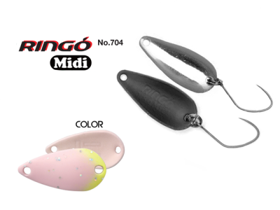 Lingurita oscilanta Yarie 704 Ringo Midi 1.8g N3 Light Pink Glow
