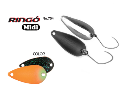 Lingurita oscilanta Yarie 704 Ringo Midi 1.8g N8 AG Carrot Black
